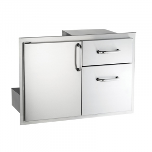 Fire Magic Stainless Steel 33810S Access Door with Double drawer