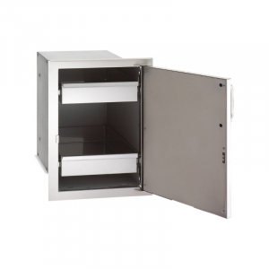 Fire Magic Stainless Steel 33820-TSL (-TSR), Select Single Door with Dual Drawers