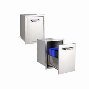 Fire Magic Flush Mounted Trash Cabinet with Soft Close System