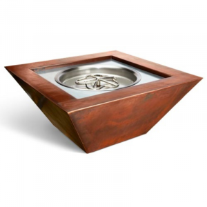 This amazing bowl is deep enough to house the control box and ignition system, so you can place it at ground level.
